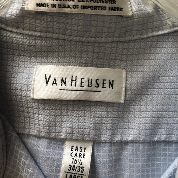Men’s Blue Van Heusen Dress Shirt - Picture 2 of 5